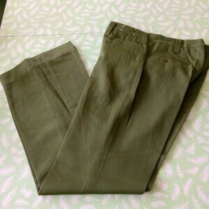 Vintage 1970s men pant green flare bootcut mods disco